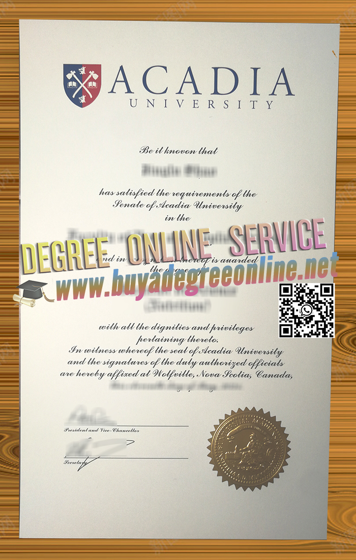 Acadia University Credentials