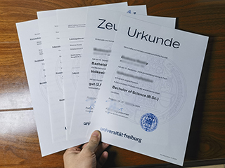 Earn Universität Freiburg Urkunde and zeugnis in Germany