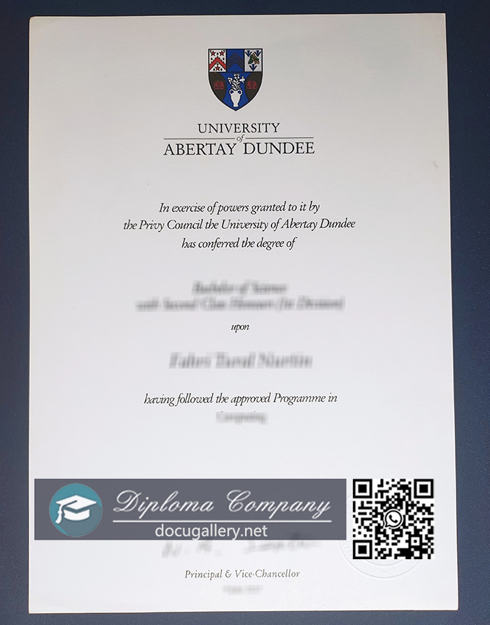 Abertay Dundee University degree