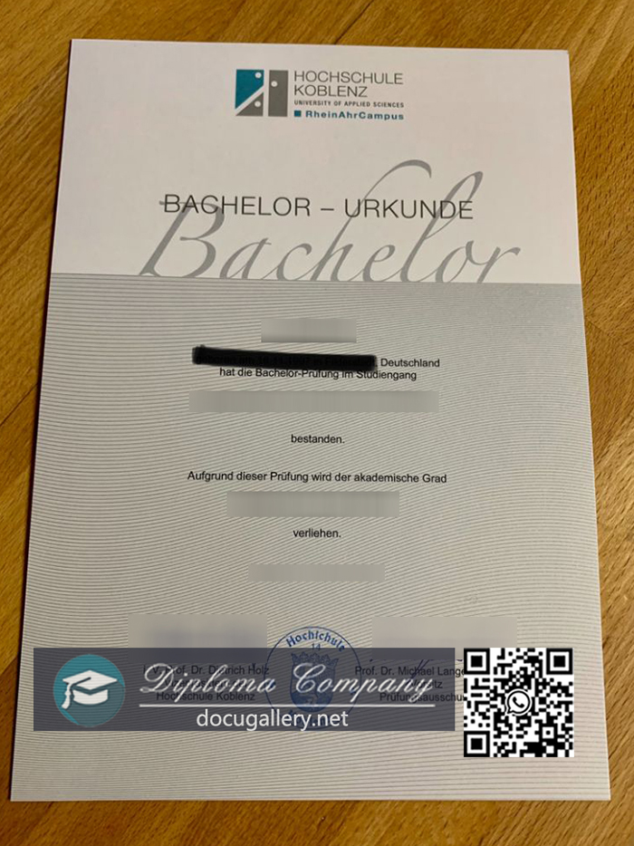 Hochschule Koblenz diploma