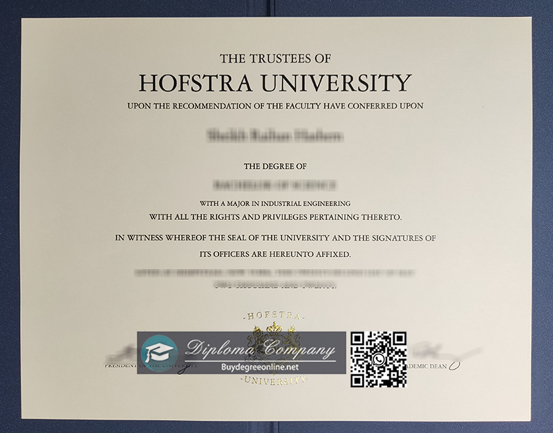 Hofstra University diploma