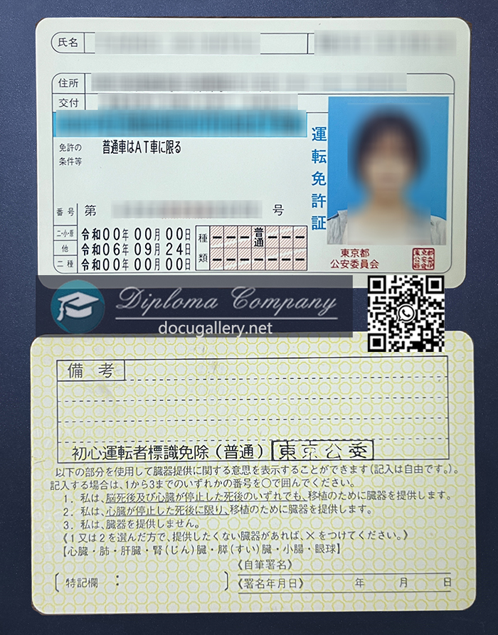 Japanese driver's license