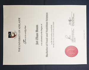 Secure University of Adelaide degree copy for backup