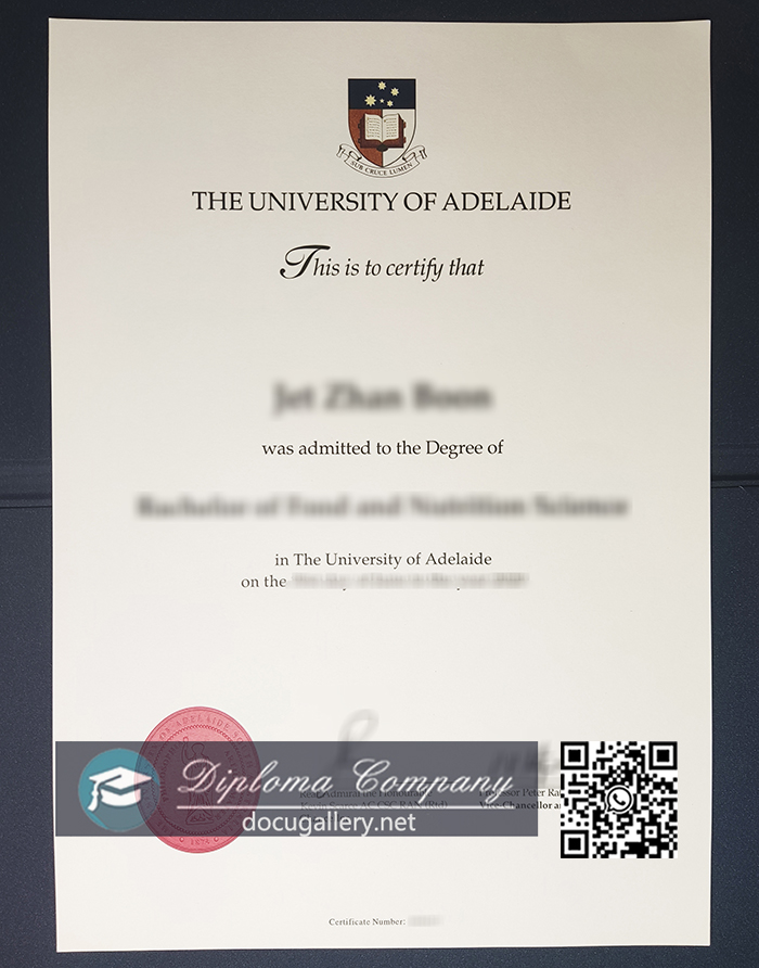 University of Adelaide degree