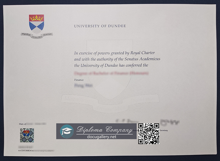 University of Dundee diploma