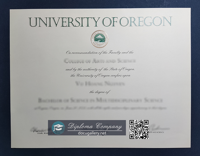 University of Oregon degree