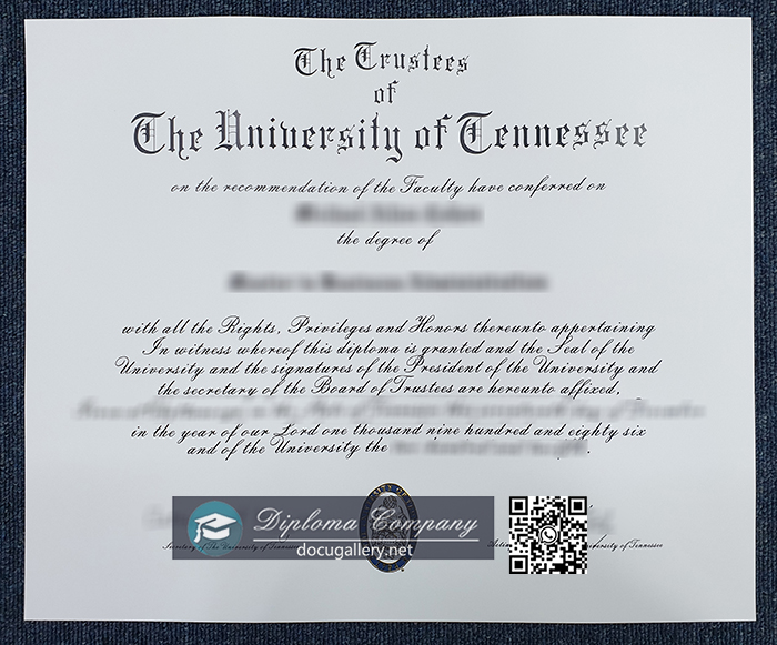 University of Tennessee diploma