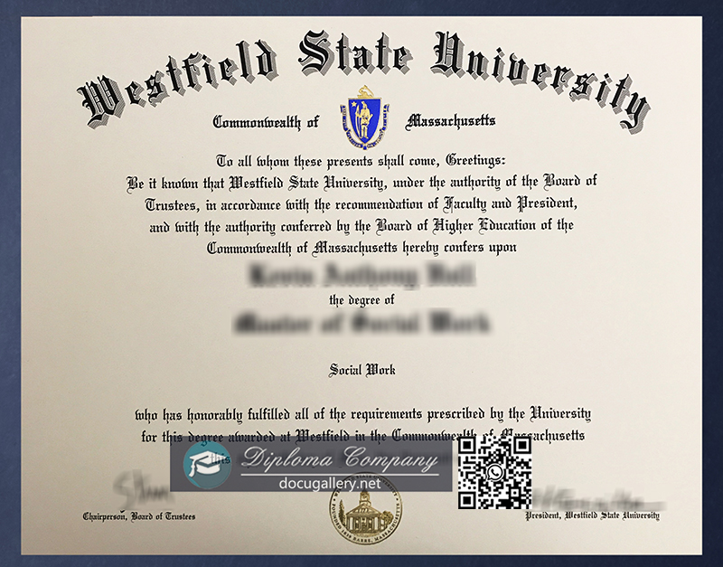 Westfield State University diploma
