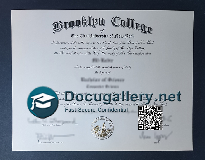 Brooklyn College diploma