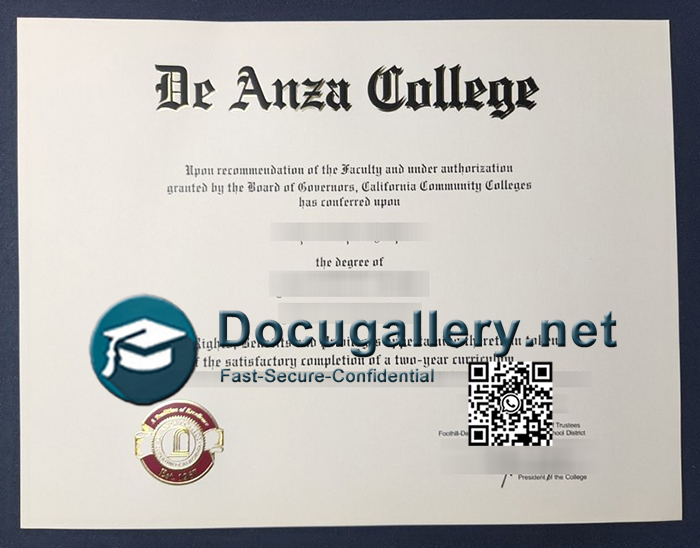 De Anza College diploma