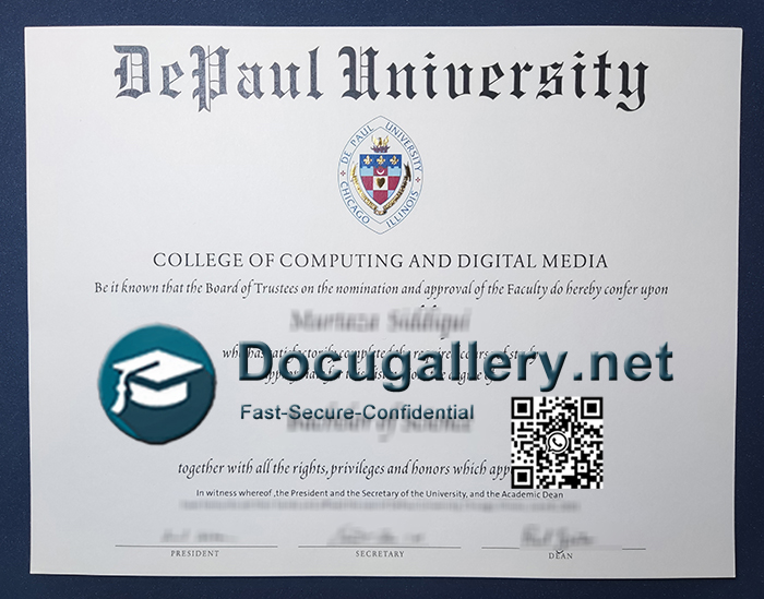 DePaul University diploma