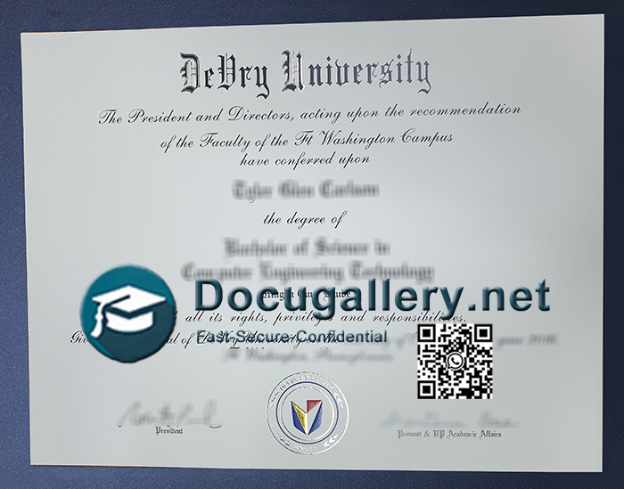 DeVry University diploma