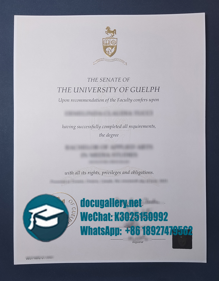 University of Guelph diploma